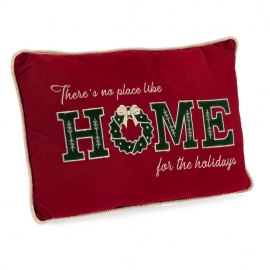 CUSCINO WINDSOME HOME ROSSO CM 50X33