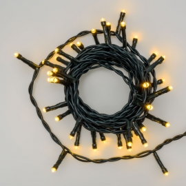CATENA LUMINOSA 4 METRI 40 LED DA INTERNO LUCE FISSA DUE VARIANTI COLORE