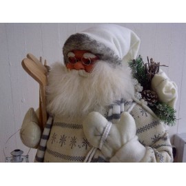 Babbo Natale cm 80 h maglia bianca