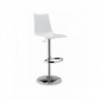 Zebra Up Antishock Sgabello in Policarbonato con Pistone Gas Acciaio Cromato