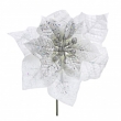 PICK POINSETTIA GLITTER BIANCO