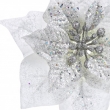 PICK POINSETTIA GLITTER BIANCO
